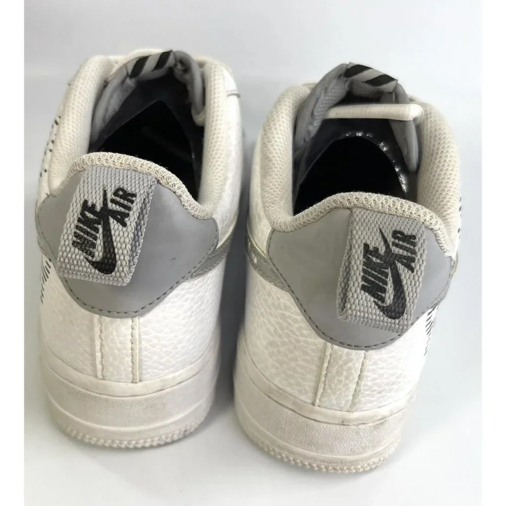 Nike Air Force 1 '07 GS Low Trainers bq5484-100 White Grey Youth US Size 6.5Y_4
